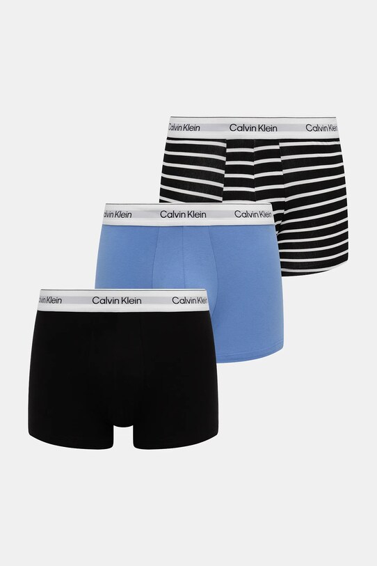 Μποξεράκια Calvin Klein Underwear 3-pack εφαρμοστό σορτς μπόξερ μωβ LV00NB4392