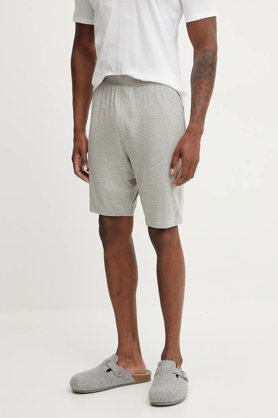 Kratki donji dio pidžame Calvin Klein Underwear bez uzorka siva LV00NM2824