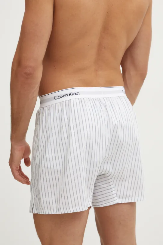 Calvin Klein Underwear szorty piżamowe bawełniane LV00NM2831 biały SS25