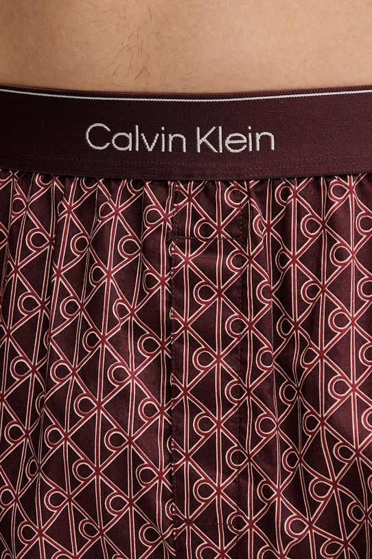 Одежда Хлопковые пижамные шорты Calvin Klein Underwear LV00NM2831 бордо