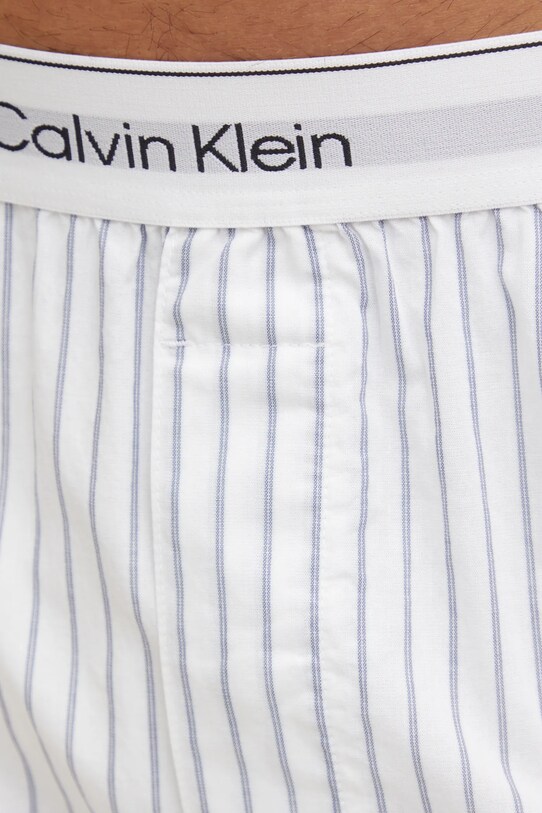 Calvin Klein Underwear pantaloni scurți de pijama din bumbac alb LV00NM2832