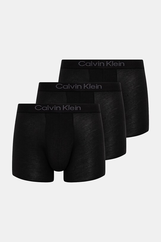 Боксерки Calvin Klein Underwear (3 броя) трикотаж черен LV00NB4193