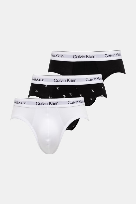Calvin Klein Underwear priliehavé boxerky pánske bavlnené s elastanom 3-pak biela LV00NB4388