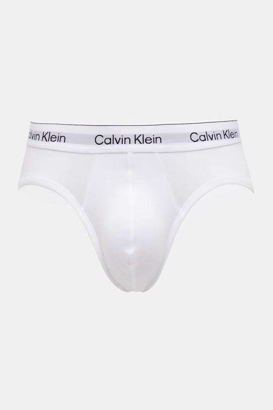 Calvin Klein Underwear priliehavé boxerky pánske bavlnené s elastanom 3-pak LV00NB4388 biela AA00