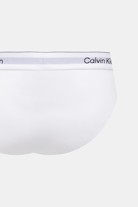 Calvin Klein Underwear priliehavé boxerky pánske bavlnené s elastanom 3-pak LV00NB4388 biela