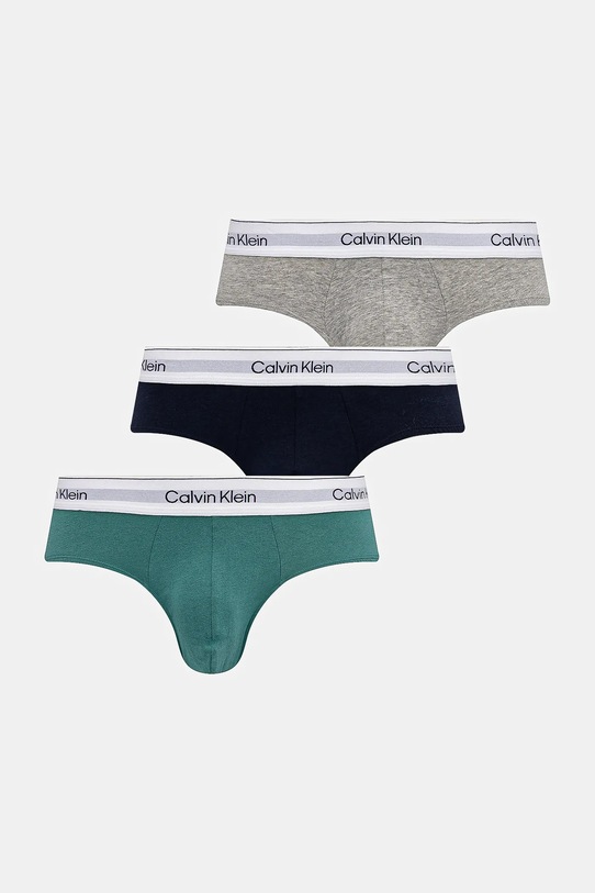 Calvin Klein Underwear slipy 3-pack dzianina turkusowy LV00NB4388