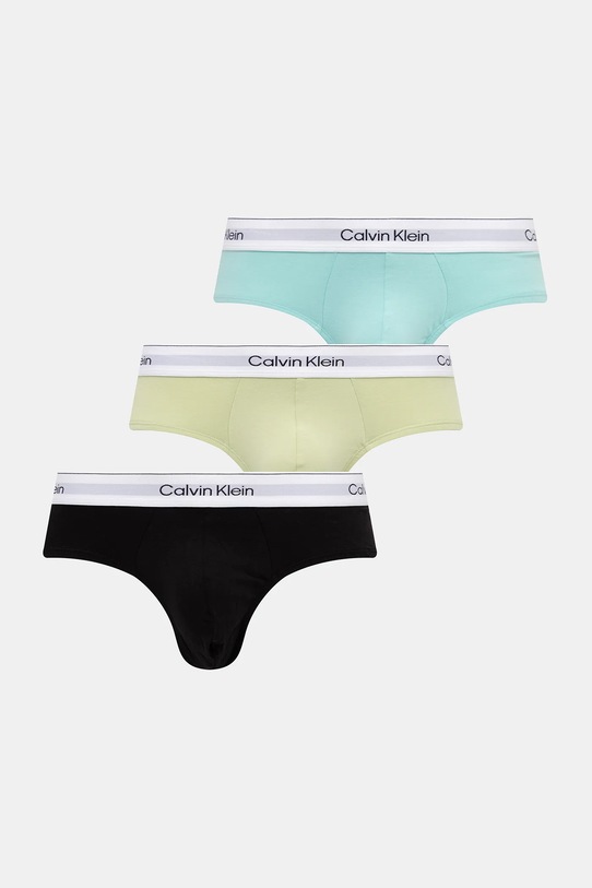 Сліпи Calvin Klein Underwear 3-pack трикотаж зелений LV00NB4388