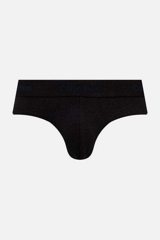 Calvin Klein Underwear priliehavé boxerky pánske bavlnené s elastanom 3-pak LV00NB4388 čierna AA00