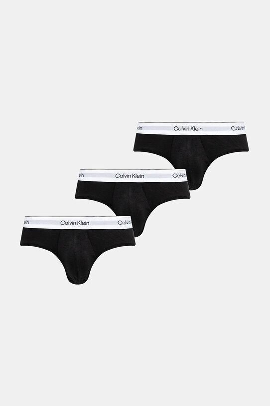 Сліпи Calvin Klein Underwear 3-pack трикотаж чорний LV00NB4388