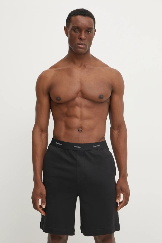 Calvin Klein Underwear szorty piżamowe dzianina czarny 000NM2707E