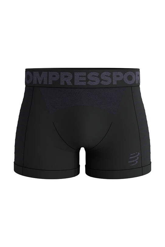Boxerky Compressport pletenina čierna AM00130B