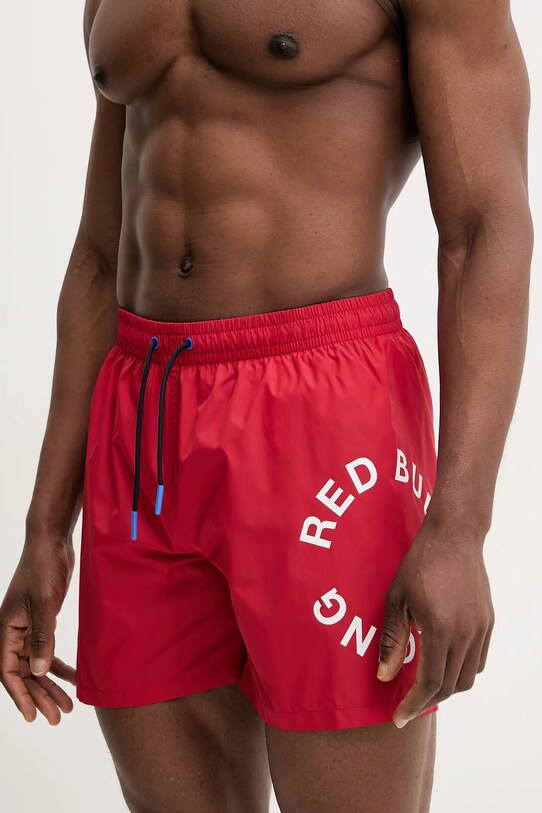 Плувни шорти Red Bull Racing x Pepe Jeans RBR CIRCLE LOGO червен RMB10001