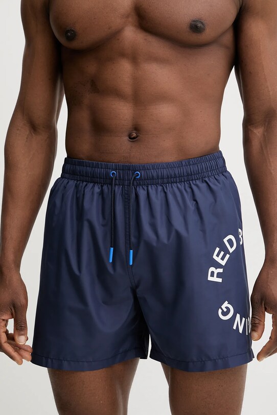 Plavkové šortky Red Bull Racing x Pepe Jeans RBR CIRCLE LOGO RMB10001 námořnická modř SS25