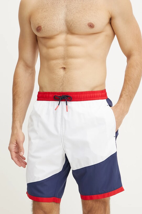 Red Bull Racing x Pepe Jeans pantaloni scurți de baie RBR BLOCK SURFER RMB10004 bleumarin SS25