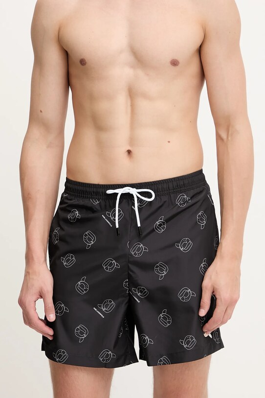 Karl Lagerfeld pantaloncini da bagno A1M46060 nero SS25