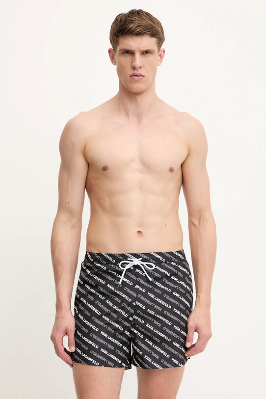 Karl Lagerfeld szorty kąpielowe czarny A2M46063