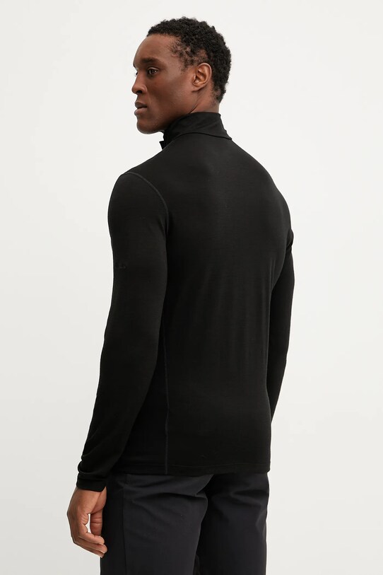 Icebreaker longsleeve funcțional Merino 200 Oasis IBB043670011 negru SS25