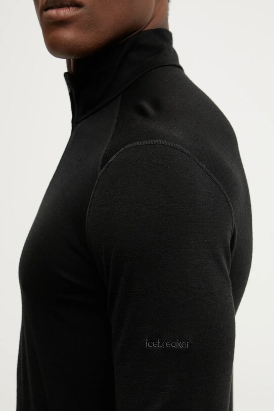 Icebreaker longsleeve funcțional Merino 200 Oasis negru IBB043670011