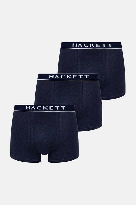 Боксери Hackett London 3-pack трикотаж темно-синій HMU10600