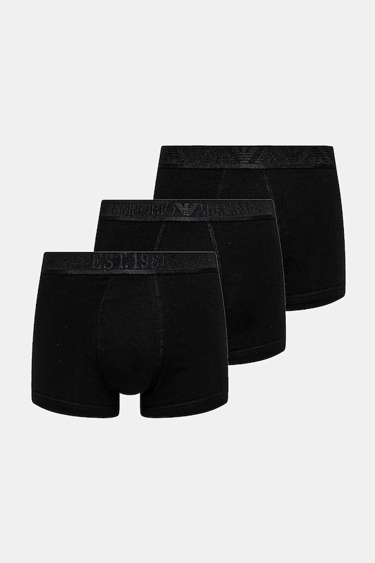 Emporio Armani Underwear boxeralsó 3 db sima fekete EM000259.AF10780