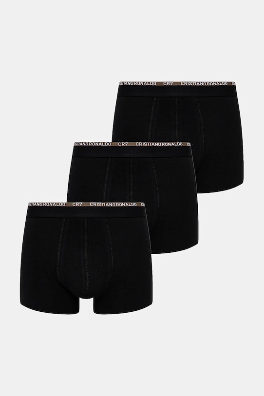 Боксери CR7 Cristiano Ronaldo 3-pack трикотаж чорний 8100.4900.2763
