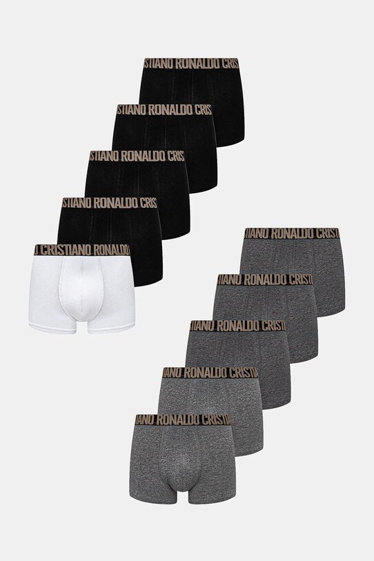 Боксери CR7 Cristiano Ronaldo 10-pack меланж чорний 8120.4900.2582