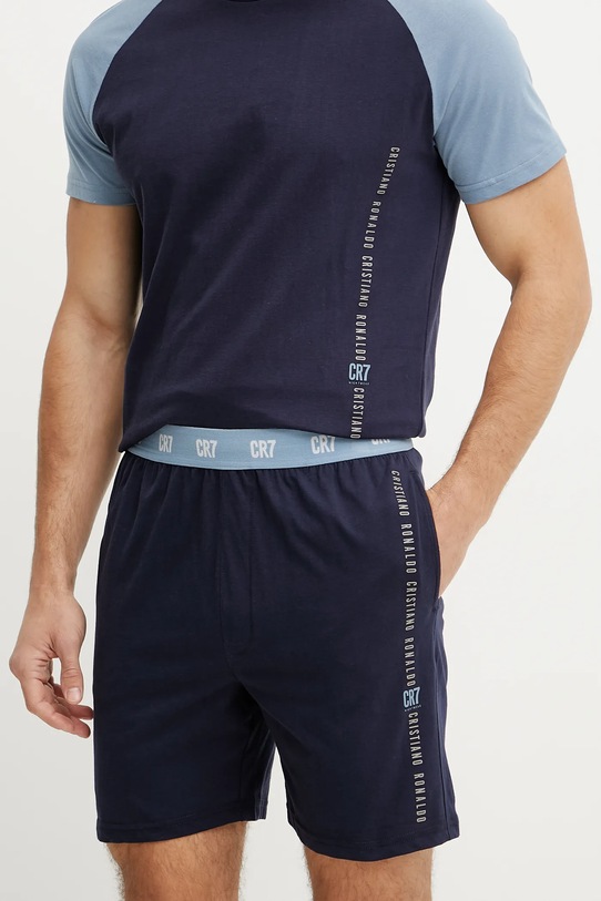 CR7 Cristiano Ronaldo set de pijama de bumbac bleumarin 8730.41.2609
