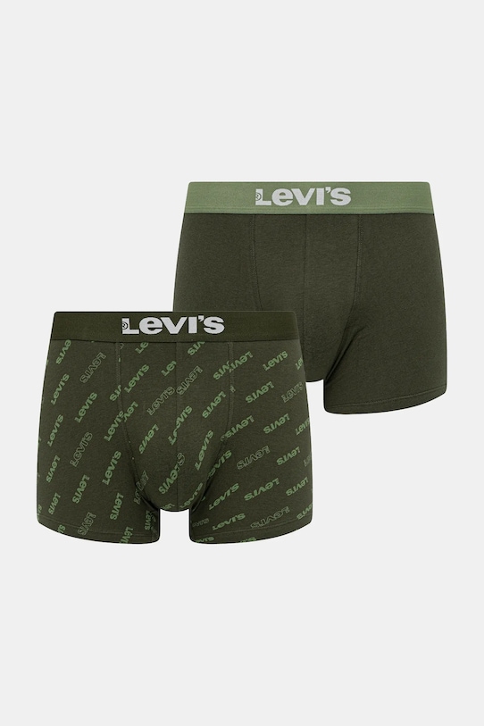 Boxerky Levi's 2-pak jednofarebný zelená 37149.1095