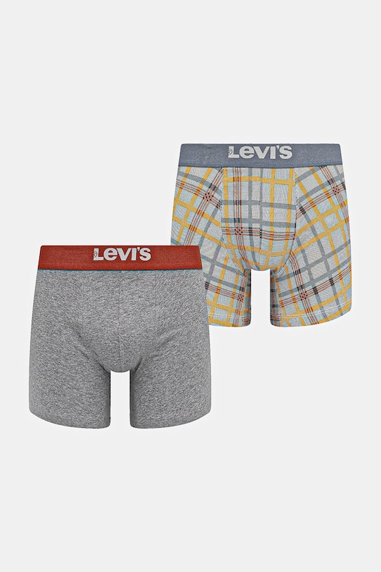 Boxerky Levi's 2-pack potisk šedá 37149.1106