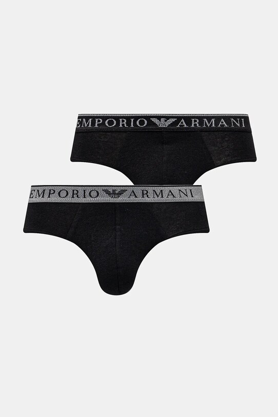 Spodní prádlo Emporio Armani Underwear 2-pack potisk černá EM000251.AF10776