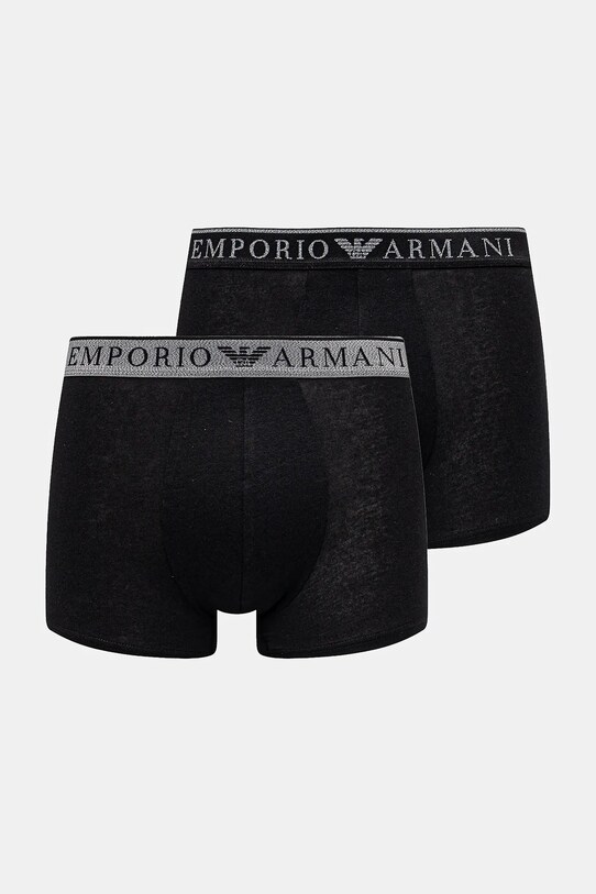 Boxerky Emporio Armani Underwear 2-pack potisk černá EM000252.AF10776