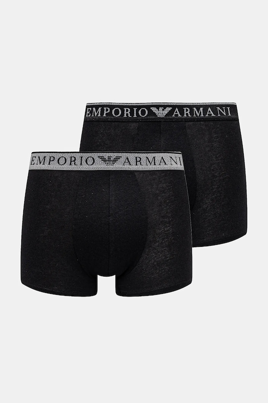 Boxerky Emporio Armani Underwear 2-pack potisk černá EM000252.AF10776