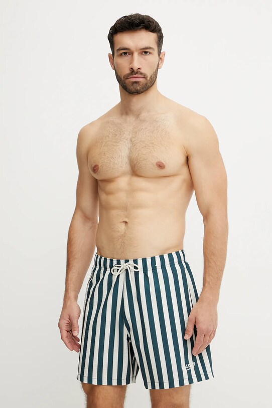Plavkové šortky Hollister Co. zelená KI333.5033.304