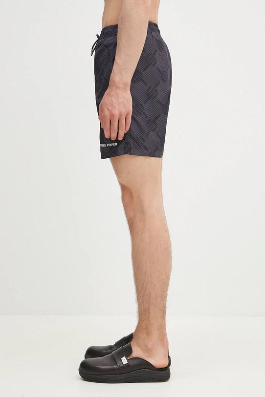 Kratke hlače za kupanje Daily Paper Dotted Monogram Swimshorts 2511159 crna SS25