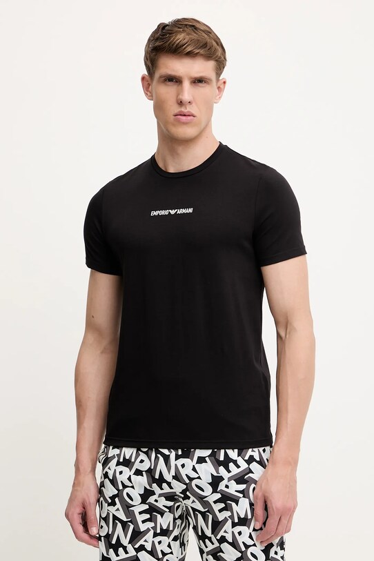 Πιτζάμα Emporio Armani Underwear EM000400.AF10794 μαύρο SS25
