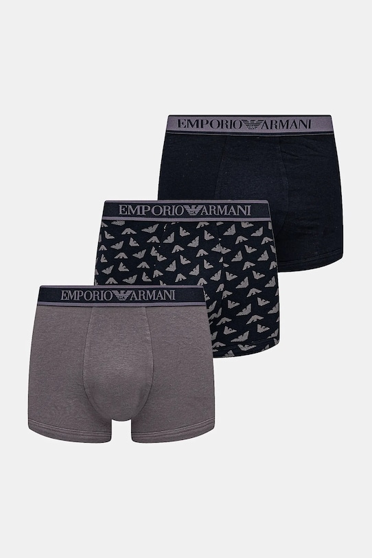 Emporio Armani Underwear bokserki 3-pack bawełna granatowy EM000370.AF10779