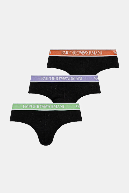 Emporio Armani Underwear slipy 3-pack dzianina czarny EM000258.AF10779