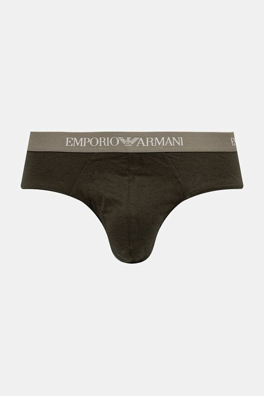 Emporio Armani Underwear slipy bawełniane 3-pack EM000256.AF10800 zielony SS25
