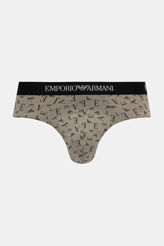 Odzież Emporio Armani Underwear slipy bawełniane 3-pack EM000256.AF10800 zielony