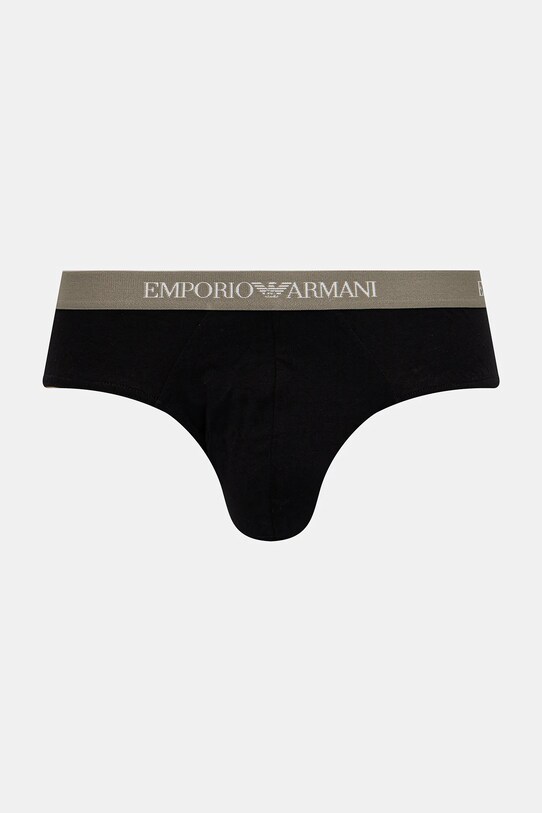 Emporio Armani Underwear slipy bawełniane 3-pack zielony EM000256.AF10800