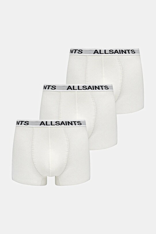 Boxerky AllSaints 3-pack pletenina bílá M286XB.449752
