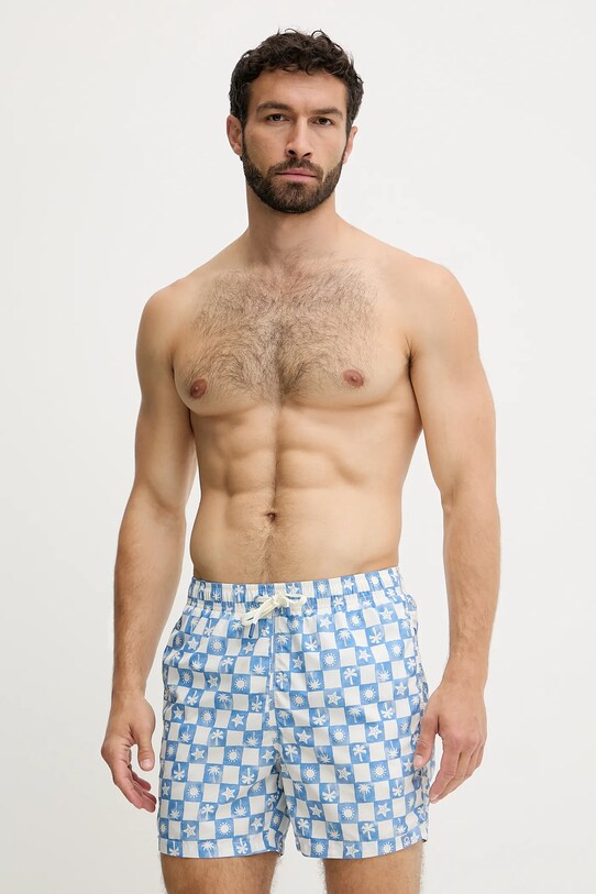 United Colors of Benetton szorty kąpielowe Planet friendly niebieski 5S486X00W