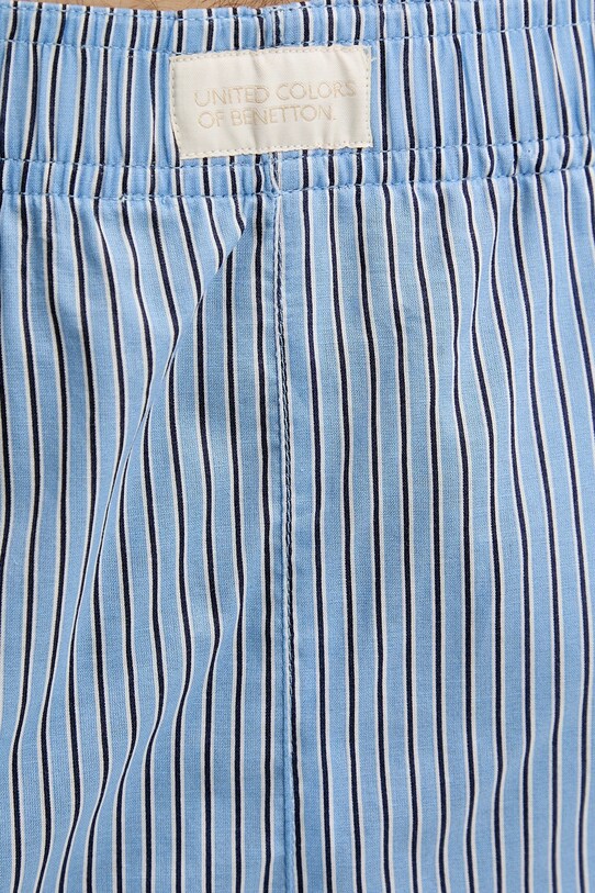 United Colors of Benetton pantaloni scurți de pijama din bumbac albastru 4XGJ49006