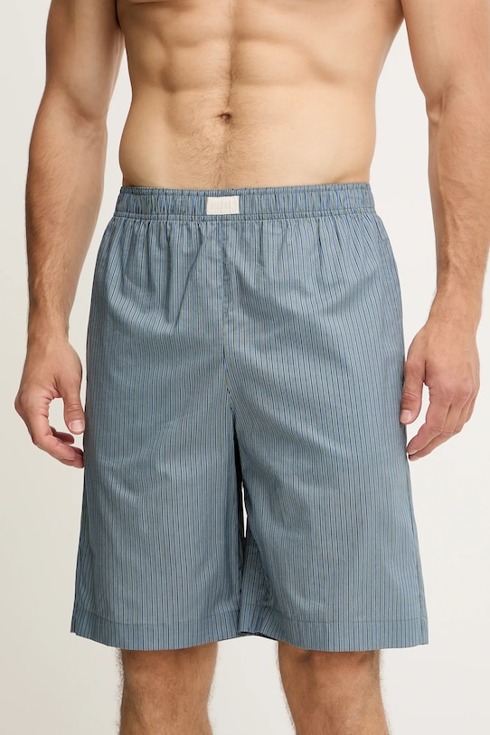 United Colors of Benetton pantaloni scurți de pijama din bumbac 4XGJ49006 gri SS25