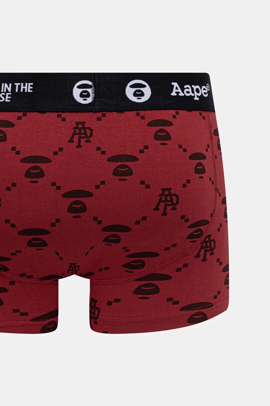 AAPE bokserki Main AAPUWM5297XXN bordowy SS25