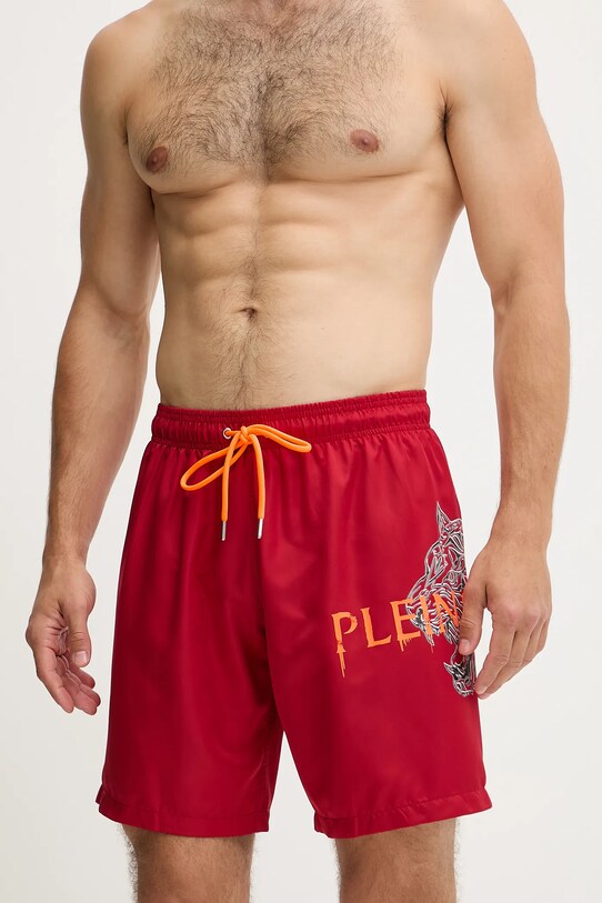 PLEIN SPORT pantaloni scurți de baie rosu PS25MBL01