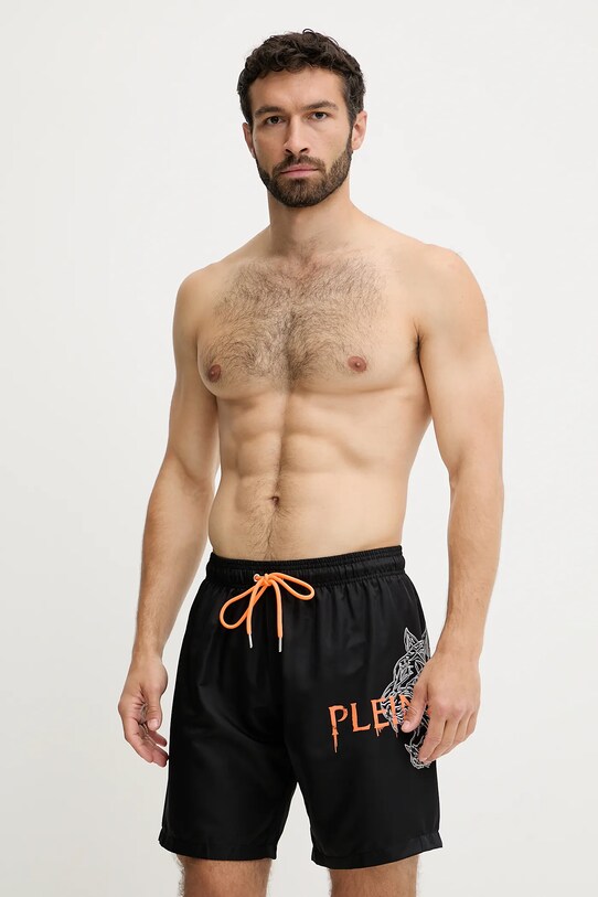 PLEIN SPORT pantaloni scurți de baie negru PS25MBL01