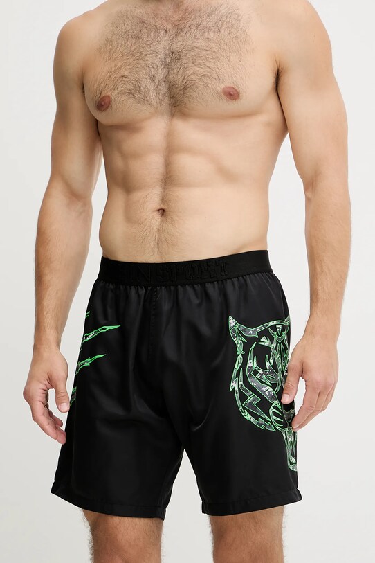 PLEIN SPORT pantaloni scurți de baie negru PS25MBL04