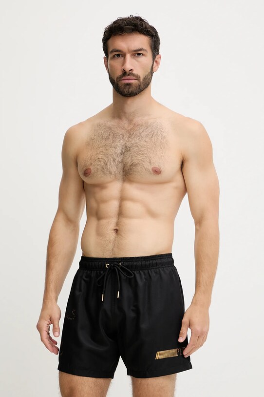 PLEIN SPORT pantaloni scurți de baie negru PS25MBM02