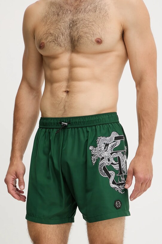 Îmbrăcăminte Philipp Plein pantaloni scurți de baie PM25MBM01 verde